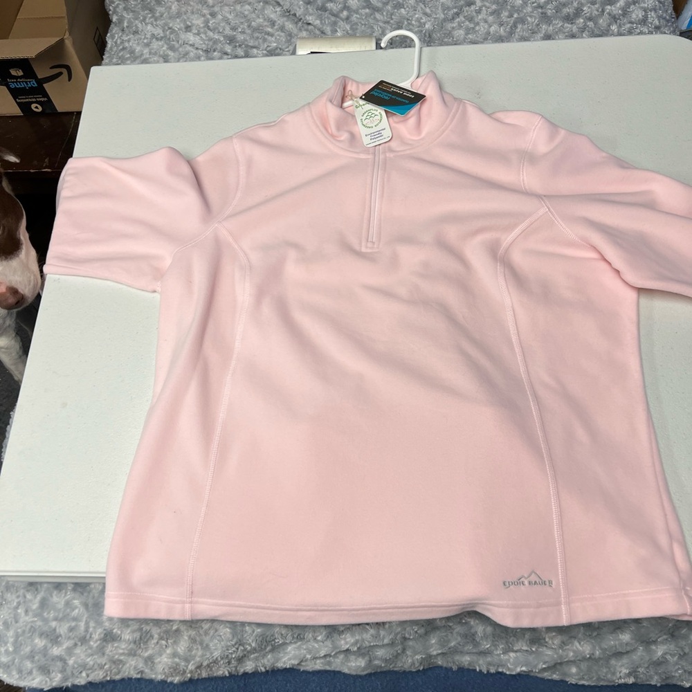 New Eddie Bauer Sport Quarter Zip Fleece